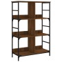 Estantería de madera ingeniería marrón roble 78,5x33x117,5 cm de , Librerías y estanterías - Ref: Foro24-835253, Precio: 66,5...
