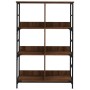 Estantería de madera ingeniería marrón roble 78,5x33x117,5 cm de , Librerías y estanterías - Ref: Foro24-835253, Precio: 66,5...