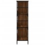 Estantería de madera ingeniería marrón roble 78,5x33x117,5 cm de , Librerías y estanterías - Ref: Foro24-835253, Precio: 66,5...