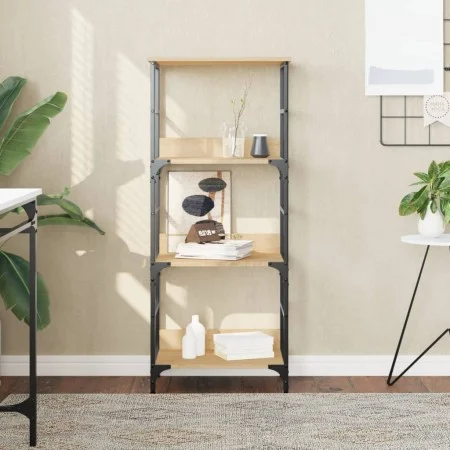 Estantería de madera ingeniería roble Sonoma 50x33x117,5 cm de , Librerías y estanterías - Ref: Foro24-835270, Precio: 49,48 ...