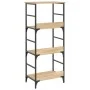 Estantería de madera ingeniería roble Sonoma 50x33x117,5 cm de , Librerías y estanterías - Ref: Foro24-835270, Precio: 49,48 ...