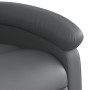 Sillón reclinable de masaje de pie cuero artificial gris en Sillones | Comprar online en Foru.es