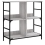 Estantería de madera de ingeniería gris Sonoma 78,5x33x82 cm de , Librerías y estanterías - Ref: Foro24-835247, Precio: 52,38...