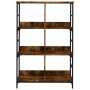 Estantería de madera ingeniería roble ahumado 78,5x33x117,5 cm de , Librerías y estanterías - Ref: Foro24-835251, Precio: 64,...