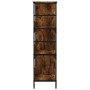 Estantería de madera ingeniería roble ahumado 78,5x33x117,5 cm de , Librerías y estanterías - Ref: Foro24-835251, Precio: 64,...