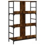 Estantería de madera ingeniería roble ahumado 78,5x33x117,5 cm de , Librerías y estanterías - Ref: Foro24-835251, Precio: 64,...