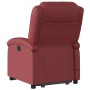 Sillón reclinable de masaje de pie cuero artificial rojo tinto en Sillones | Comprar online en Foru.es
