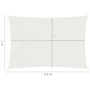 Toldo de vela HDPE blanco 160 g/m² 2x4,5 m de , Sombrillas - Ref: Foro24-311230, Precio: 29,15 €, Descuento: %