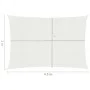 Toldo de vela HDPE blanco 160 g/m² 2x4,5 m de , Sombrillas - Ref: Foro24-311230, Precio: 28,79 €, Descuento: %