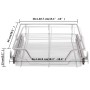 Bandejas de alambre extraíbles 2 unidades plateado 500 mm de vidaXL, Contenedores para utensilios de cocina - Ref: Foro24-504...
