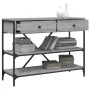Mesa consola con cajones estantes madera ingeniería Sonoma gris de , Mesas auxiliares - Ref: Foro24-833406, Precio: 104,16 €,...