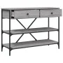 Mesa consola con cajones estantes madera ingeniería Sonoma gris de , Mesas auxiliares - Ref: Foro24-833406, Precio: 104,16 €,...