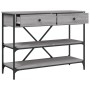 Mesa consola con cajones estantes madera ingeniería Sonoma gris de , Mesas auxiliares - Ref: Foro24-833406, Precio: 105,78 €,...