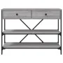 Console table with drawers shelves engineered wood Sonoma gray by , Side tables - Ref: Foro24-833406, Price: 104,16 €, Discou...