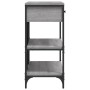Mesa consola con cajones estantes madera ingeniería Sonoma gris de , Mesas auxiliares - Ref: Foro24-833406, Precio: 105,78 €,...
