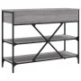 Mesa consola con cajones estantes madera ingeniería Sonoma gris de , Mesas auxiliares - Ref: Foro24-833406, Precio: 104,16 €,...