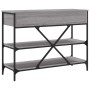 Mesa consola con cajones estantes madera ingeniería Sonoma gris de , Mesas auxiliares - Ref: Foro24-833406, Precio: 105,78 €,...
