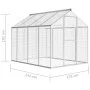 Pajarera exterior de aluminio 178x242x192 cm de vidaXL, Jaulas y habitáculos para animales pequeños - Ref: Foro24-170349, Pre...