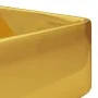 Lavabo con orificio para grifo 48x37x13,5 cm cerámica dorado de , Lavabos - Ref: Foro24-143486, Precio: 95,97 €, Descuento: %
