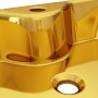 Lavabo con orificio para grifo 48x37x13,5 cm cerámica dorado de , Lavabos - Ref: Foro24-143486, Precio: 101,24 €, Descuento: %