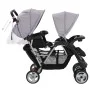 Carrito para 2 niños tandem de acero gris y negro de vidaXL, Cochecitos de bebé - Ref: Foro24-10113, Precio: 199,84 €, Descue...