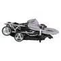 Carrito para 2 niños tandem de acero gris y negro de vidaXL, Cochecitos de bebé - Ref: Foro24-10113, Precio: 199,84 €, Descue...