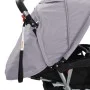 Carrito para 2 niños tandem de acero gris y negro de vidaXL, Cochecitos de bebé - Ref: Foro24-10113, Precio: 199,84 €, Descue...