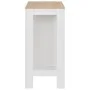 Mesa alta de cocina con estantería blanca 110x50x103 cm de , Mesas de cocina y de comedor - Ref: Foro24-280215, Precio: 123,6...