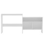 Mesa de bar con 2 tableros blanca 130x40x120 cm de , Mesas de cocina y de comedor - Ref: Foro24-280217, Precio: 189,38 €, Des...