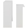 Mesa de bar con 2 tableros blanca 130x40x120 cm de , Mesas de cocina y de comedor - Ref: Foro24-280217, Precio: 189,38 €, Des...