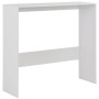 Mesa de bar con 2 tableros blanca 130x40x120 cm de , Mesas de cocina y de comedor - Ref: Foro24-280217, Precio: 189,38 €, Des...