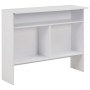 Mesa de bar con 2 tableros blanca 130x40x120 cm de , Mesas de cocina y de comedor - Ref: Foro24-280217, Precio: 189,38 €, Des...