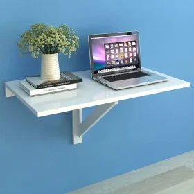 Mesa plegable de pared blanco 100x60 cm de vidaXL, Mesas plegables - Ref: Foro24-243054, Precio: 63,54 €, Descuento: %