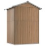 Cobertizo de jardín acero galvanizado marrón 126x97,5x177 cm de , Cobertizos - Ref: Foro24-316236, Precio: 163,20 €, Descuent...