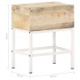 Mesita de noche de madera maciza de mango 40x30x50 cm de vidaXL, Mesitas de noche - Ref: Foro24-320920, Precio: 67,52 €, Desc...