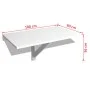 Folding wall table white 100x60 cm by vidaXL, Folding tables - Ref: Foro24-243054, Price: 63,54 €, Discount: %