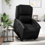 Sillón reclinable elevable eléctrico de cuero sintético negro en Sillones | Comprar online en Foru.es
