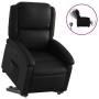 Sillón reclinable elevable eléctrico de cuero sintético negro en Sillones | Comprar online en Foru.es