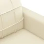 Juego de sofás con cojines 3 piezas cuero sintético crema by , Sofas - Ref: Foro24-3201364, Price: 477,51 €, Discount: %