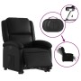 Sillón reclinable elevable eléctrico de cuero sintético negro en Sillones | Comprar online en Foru.es