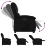 Sillón reclinable elevable eléctrico de cuero sintético negro en Sillones | Comprar online en Foru.es