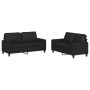 Juego de sofás con cojines 2 piezas cuero sintético negro de , Sofás - Ref: Foro24-3201408, Precio: 401,76 €, Descuento: %