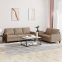 Juego de sofás con cojines 2 piezas cuero sintético capuchino de , Sofás - Ref: Foro24-3201422, Precio: 436,39 €, Descuento: %