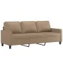 Zweiteiliges Sofaset mit Kissen aus synthetischem Capuccino-Leder. von , Sofas - Ref: Foro24-3201422, Preis: 430,24 €, Rabatt: %