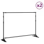 Soportes de telón de fondo 2 uds acero negro 305x243 cm de , Montajes de estudio - Ref: Foro24-3187467, Precio: 190,25 €, Des...