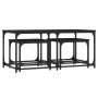 Mesas de centro apilables 3 piezas madera de ingeniería negro de , Mesas de centro - Ref: Foro24-835389, Precio: 55,33 €, Des...
