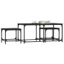 Mesas de centro apilables 3 piezas madera de ingeniería negro de , Mesas de centro - Ref: Foro24-835389, Precio: 55,83 €, Des...