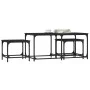 Mesas de centro apilables 3 piezas madera de ingeniería negro de , Mesas de centro - Ref: Foro24-835389, Precio: 55,33 €, Des...