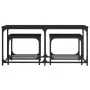 Mesas de centro apilables 3 piezas madera de ingeniería negro de , Mesas de centro - Ref: Foro24-835389, Precio: 55,33 €, Des...