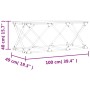 Mesa de centro madera de ingeniería roble ahumado 100x49x40 cm de , Mesas de centro - Ref: Foro24-835361, Precio: 45,81 €, De...